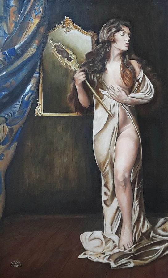 Burlesque Painting - Caryl Bergman by Alan Berkman