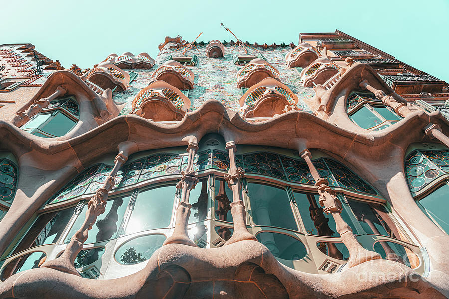 Barcelona Photograph - Casa Batllo, Barcelona Travel Print, Antoni Gaudi Architecture, Famous Spain Attractions, Touristic by Radu Bercan
