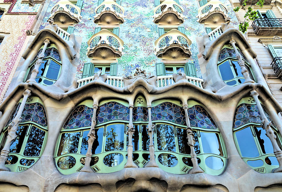 Casa Batllo Windows Photograph by Lindley Johnson - Pixels