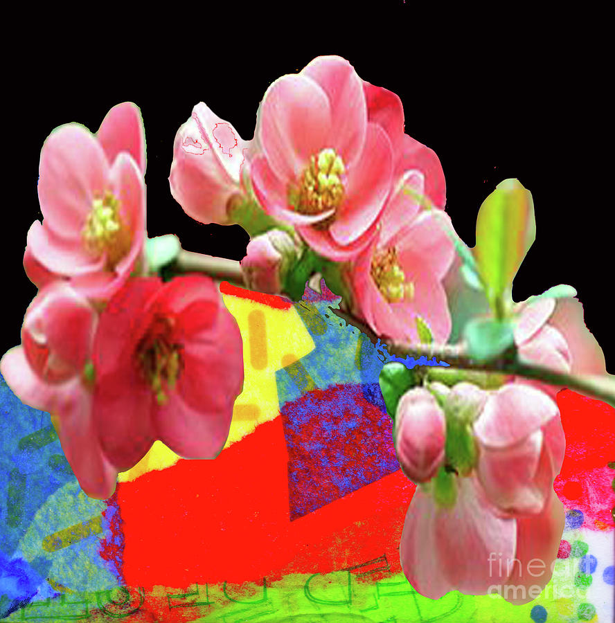 Flower Mixed Media - Casa Des Fleurs by Genevieve Esson