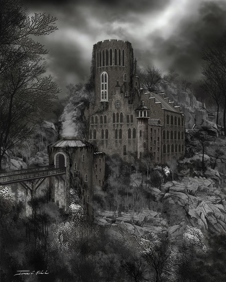 Castle Painting - Casa Los Diavla by James Christopher Hill Castle Painting - Casa Los Diavla by James Christopher Hill