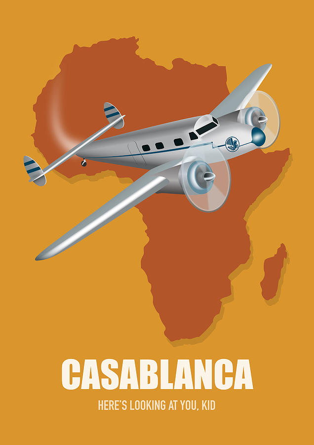 Casablanca Movie Digital Art - Casablanca - Alternative Movie Poster by Movie Poster Boy