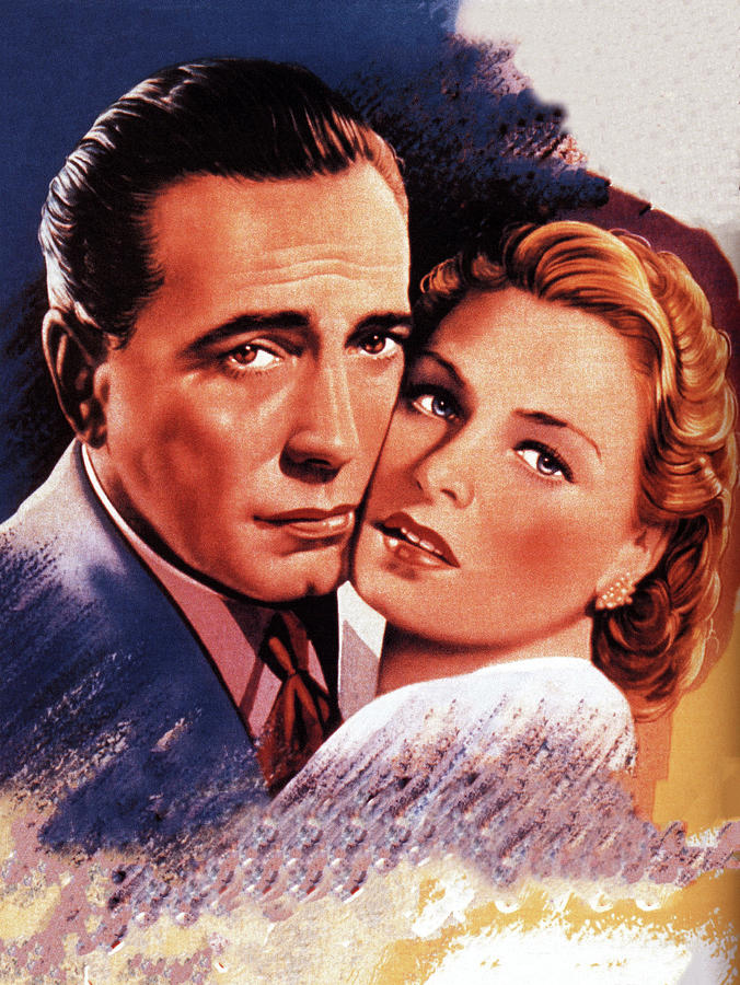 Casablanca -b, 1942, movie poster base painting Painting by Movie World Posters