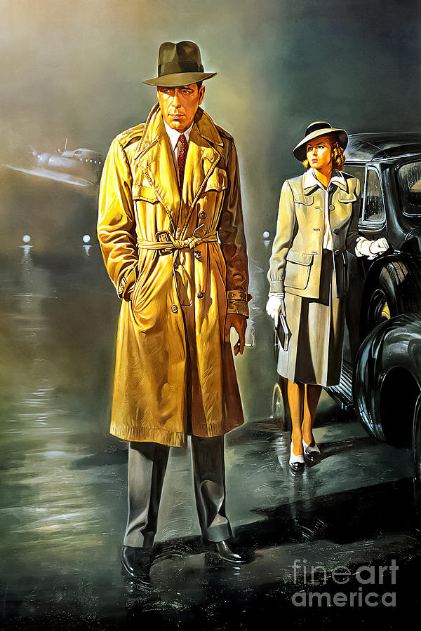 Casablanca - 1942 Painting by Sandman Art - Pixels