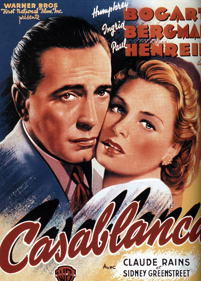 Casablanca, 1942 - art by Bill Gold Mixed Media by Stars on Art