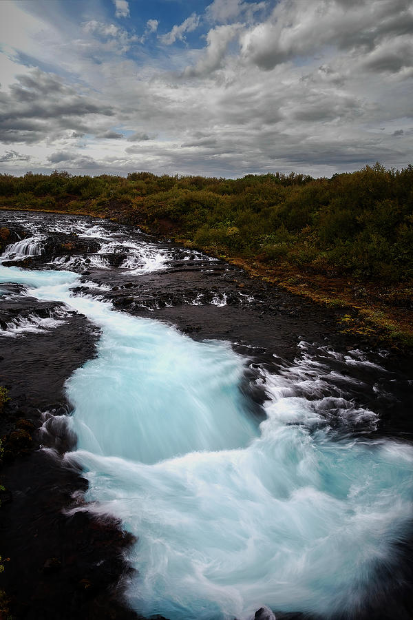 Jon Glaser Photograph - Cascade in Iceland by Jon Glaser