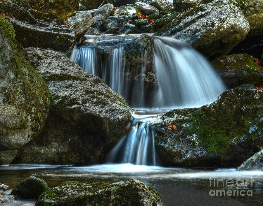 Cascade in the White Mountains Photograph by Steve Brown