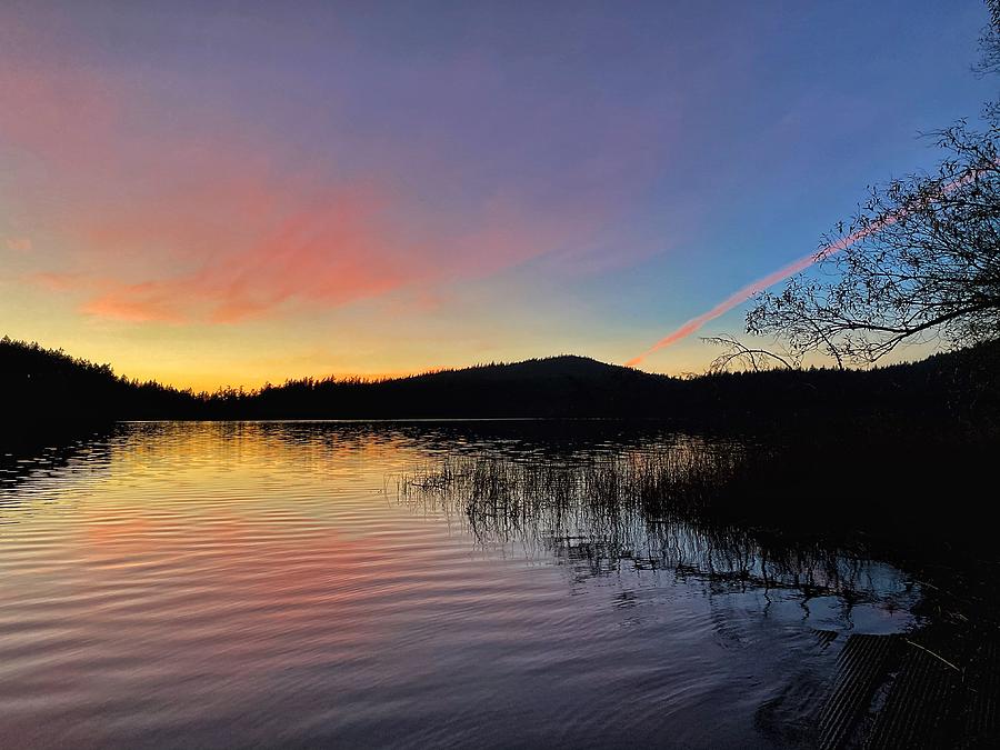 Cascade Lake Sunset 2 Photograph by Jerry Abbott