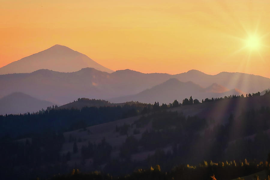 Cascade Mountains Golden Hour Photograph by Robert Blandy Jr