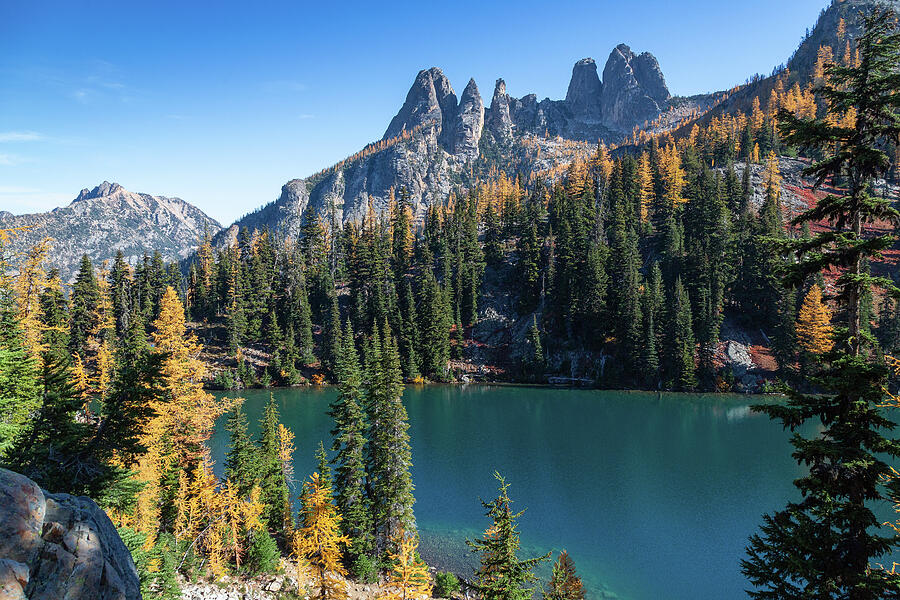 Cascades Blue Lake Vista Photograph by Jemmy Archer Cascades Blue Lake Vista Photograph by Jemmy Archer