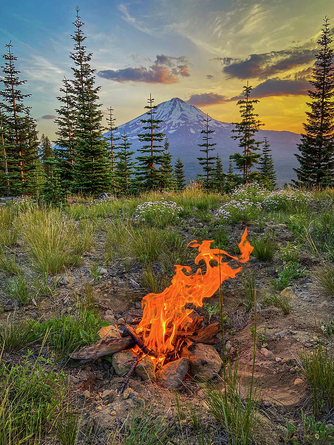 Cascades campfire Photograph by Eric DaBreo