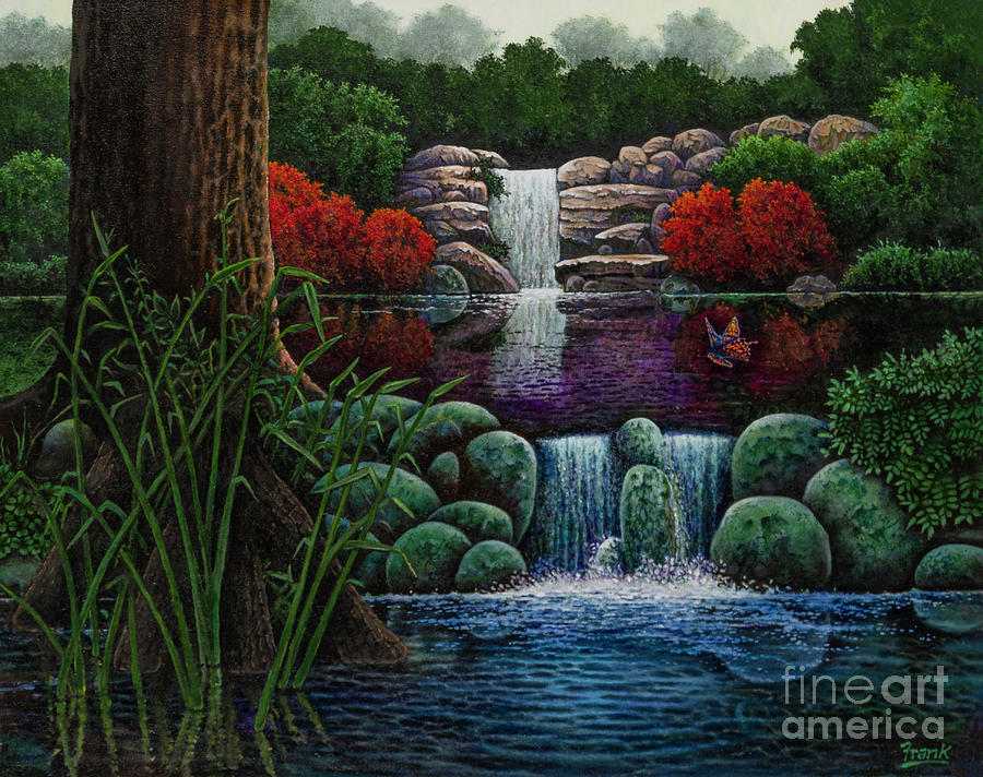 Cascades Painting by Michael Frank