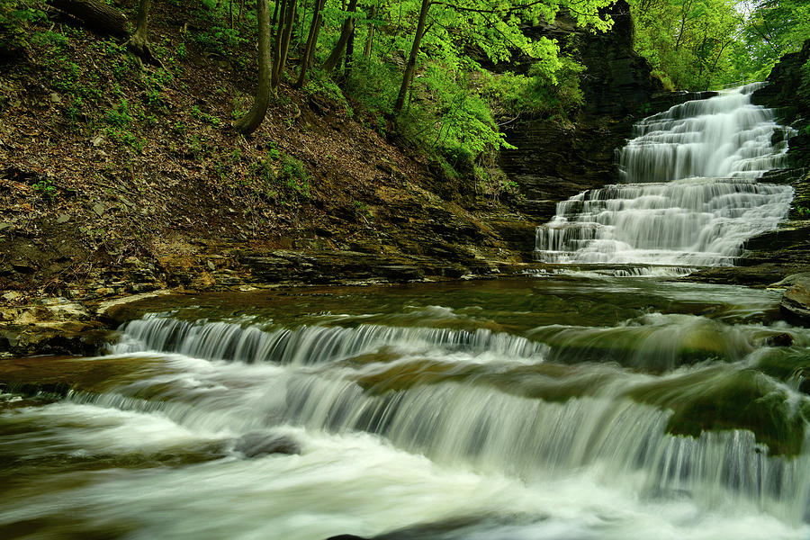 Cascadilla Waterfall 3 Photograph by Dean Hueber Pixels