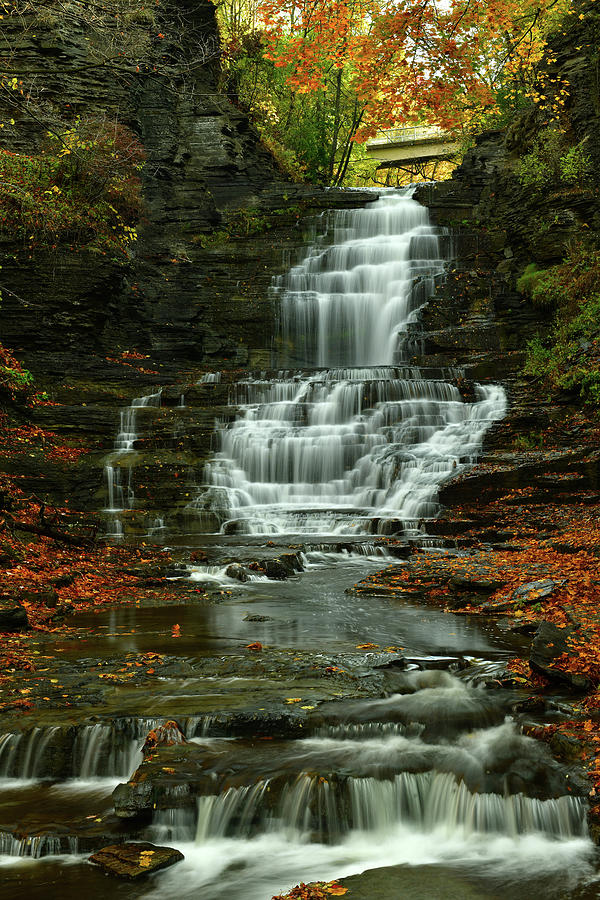 Cascadilla Waterfall 4 Photograph by Dean Hueber Fine Art America