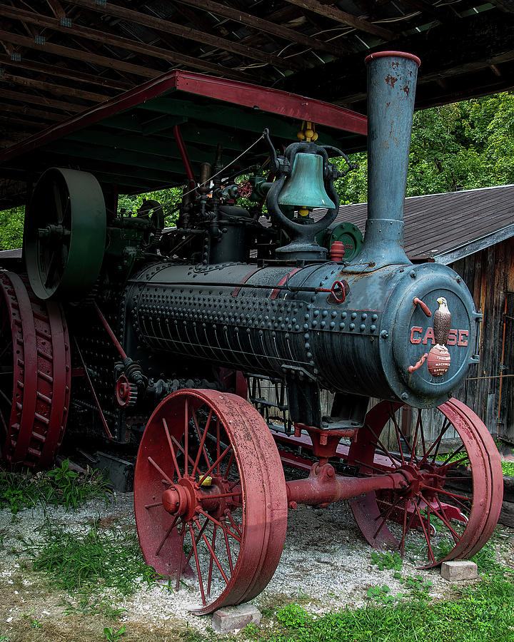 Case Photograph - Case 40 HP steam tractor by Flees Photos
