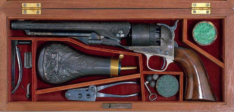 Cased Colt Model 1860 Photograph by Adam Ganzen - Fine Art America