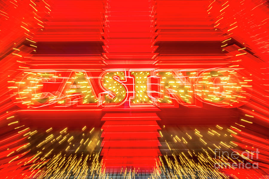 Casino in Lights - Las Vegas Photograph by FeelingVegas Wall Art and Prints
