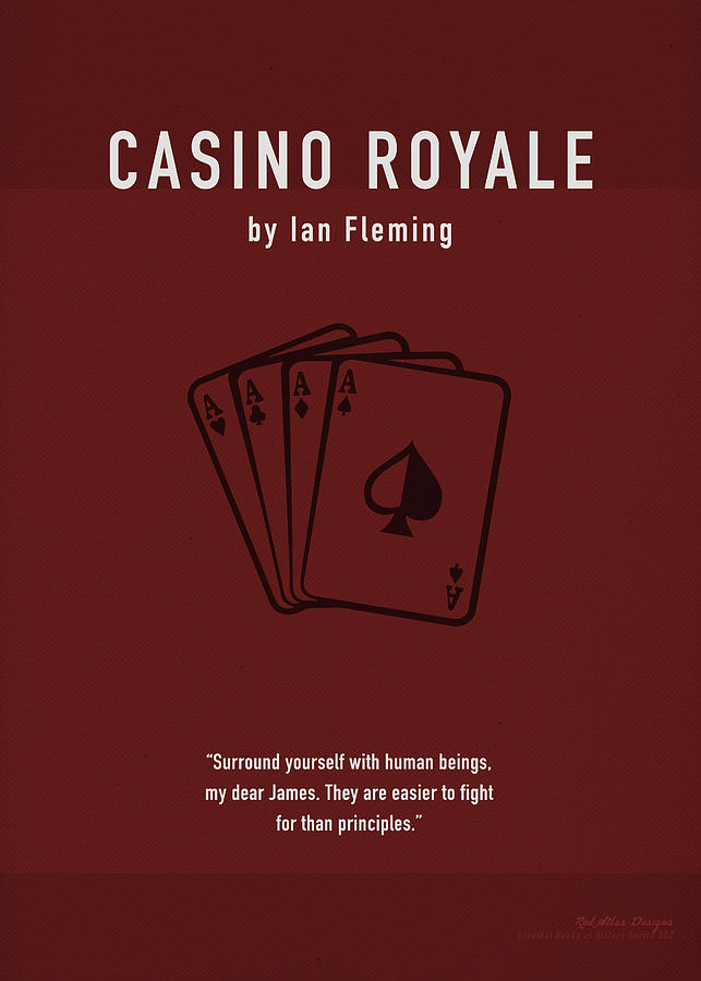 Casino Royale Mixed Media - Casino Royale by Ian Fleming Greatest Books Ever Art Print Series 502 by Design Turnpike