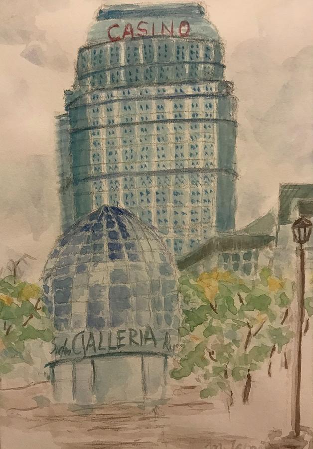 Casino, The Galleria, Niagara Falls Painting by Milly Tseng