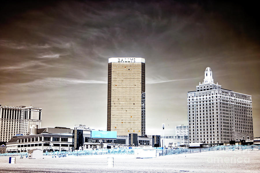 Casino Visions Infrared in Atlantic City Photograph by John Rizzuto