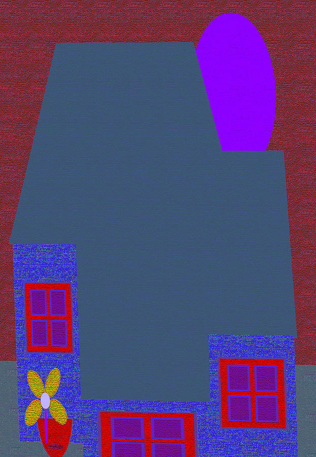 Little House Painting 67 Digital Art by Miss Pet Sitter