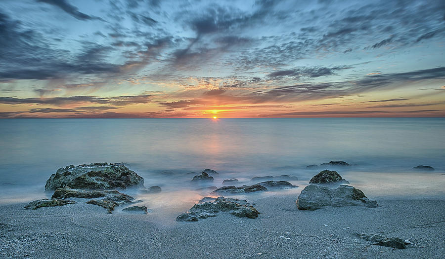 Caspersen Beach Sunset Photograph by Rudy Wilms