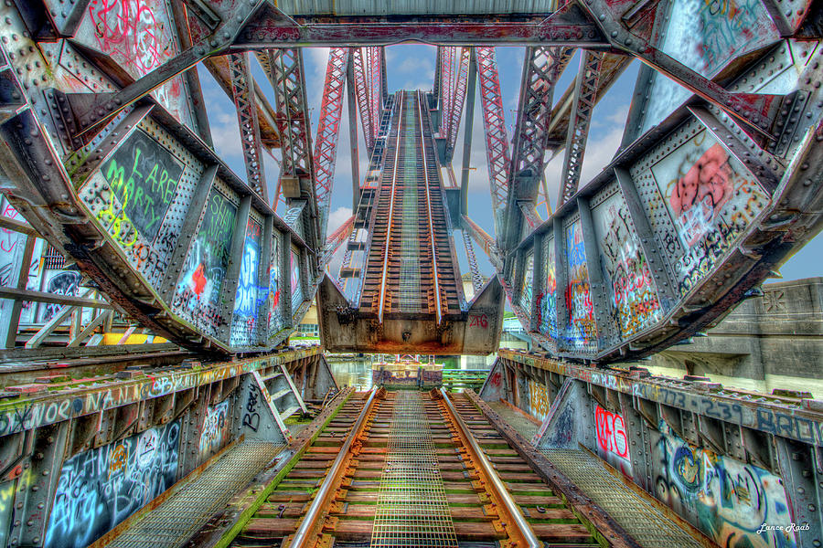 Tampa Photograph - Cass Street Rail Bridge - Tampa, Florida by Lance Raab Photography