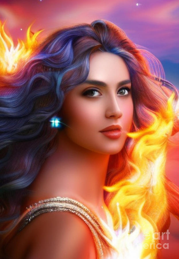 Cassandra's Fire Digital Art by Elizabeth Trelearan - Fine Art America