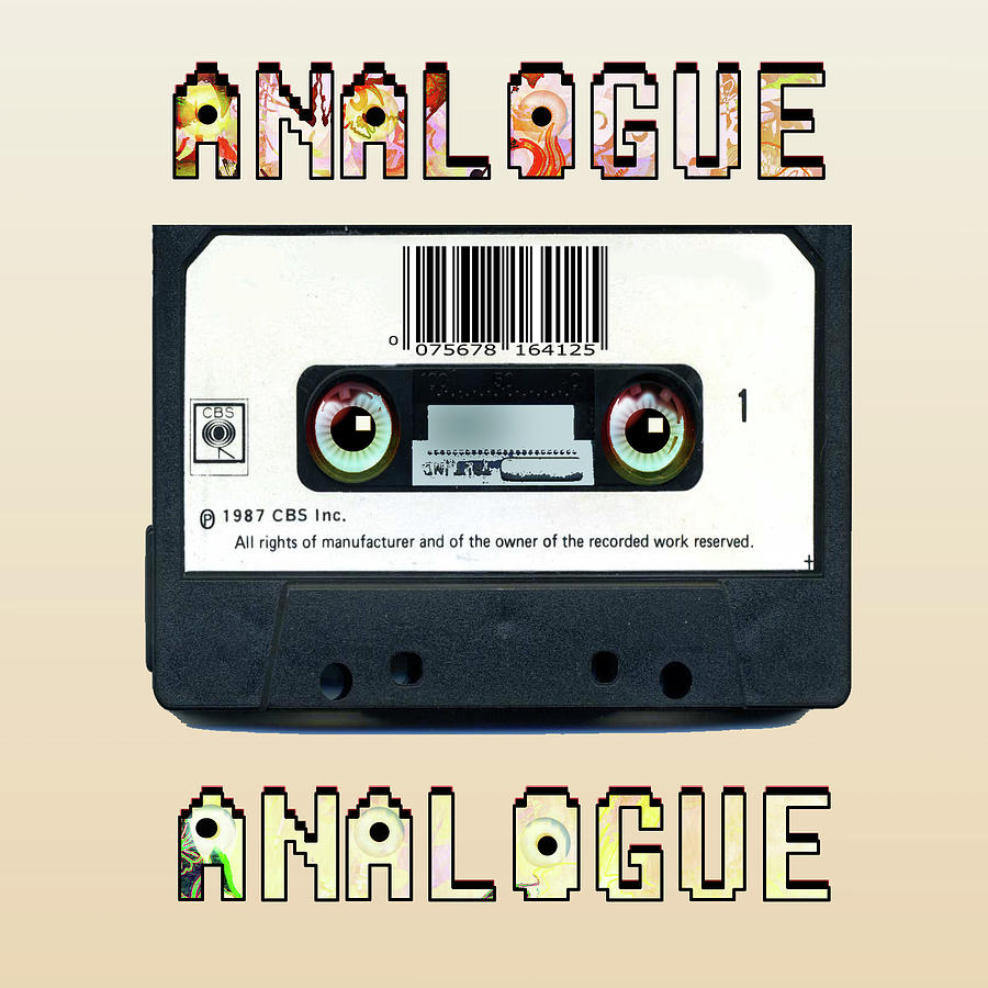 Cassette Tape Analogue Cartoon 1 Digital Art by Grant Wilson