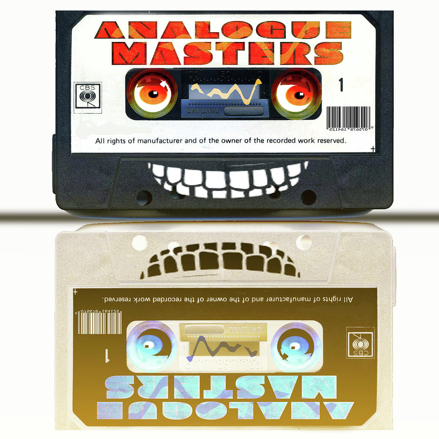 Cassette Tape Analogue Cartoon  2 Digital Art by Grant Wilson