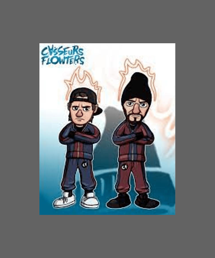 Tik Tok Painting - casseurs flowters Orelsan and gringe   tumblr by Smith Miller