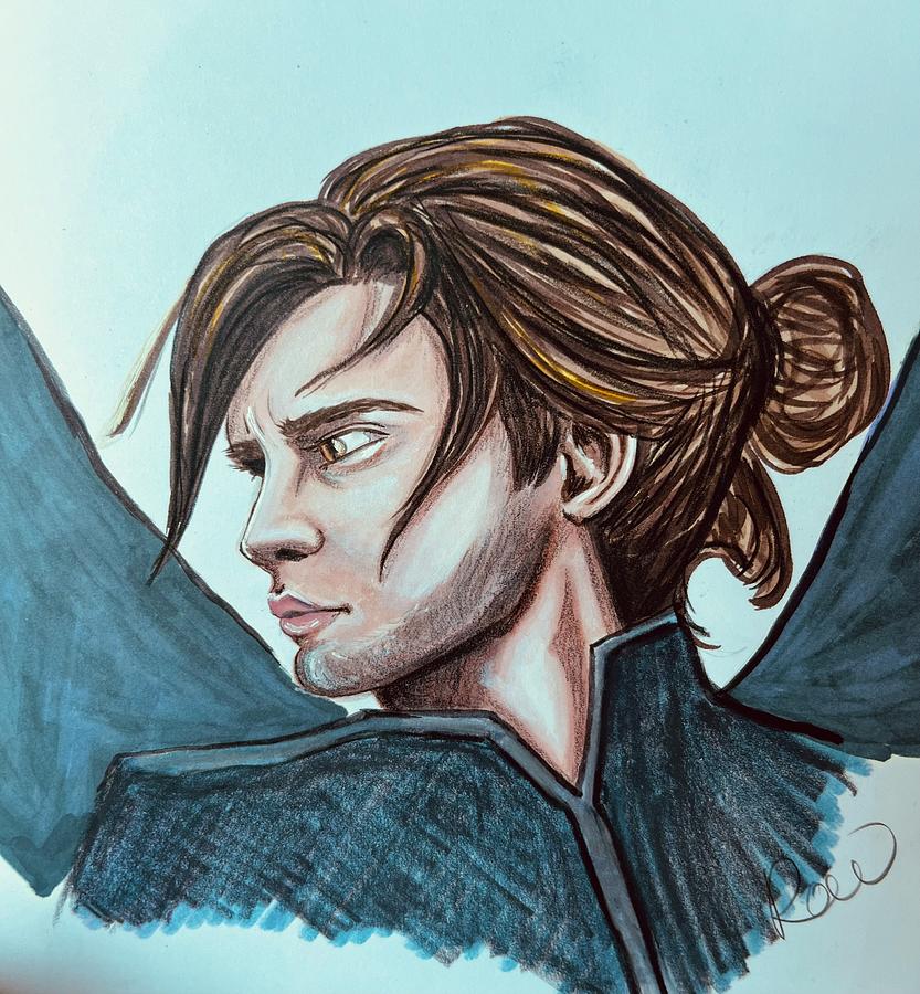 Cassian Drawing by Rebecca Wood