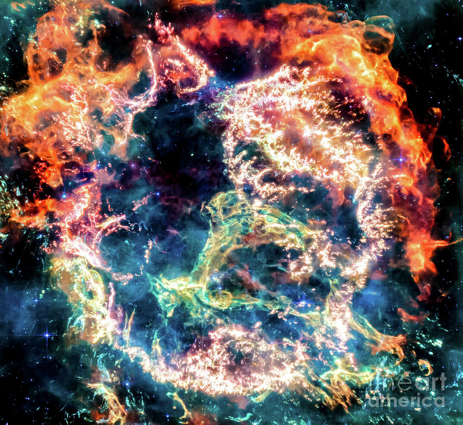 Cassiopeia A Supernova Remnant Photograph By M G Whittingham Fine Art America