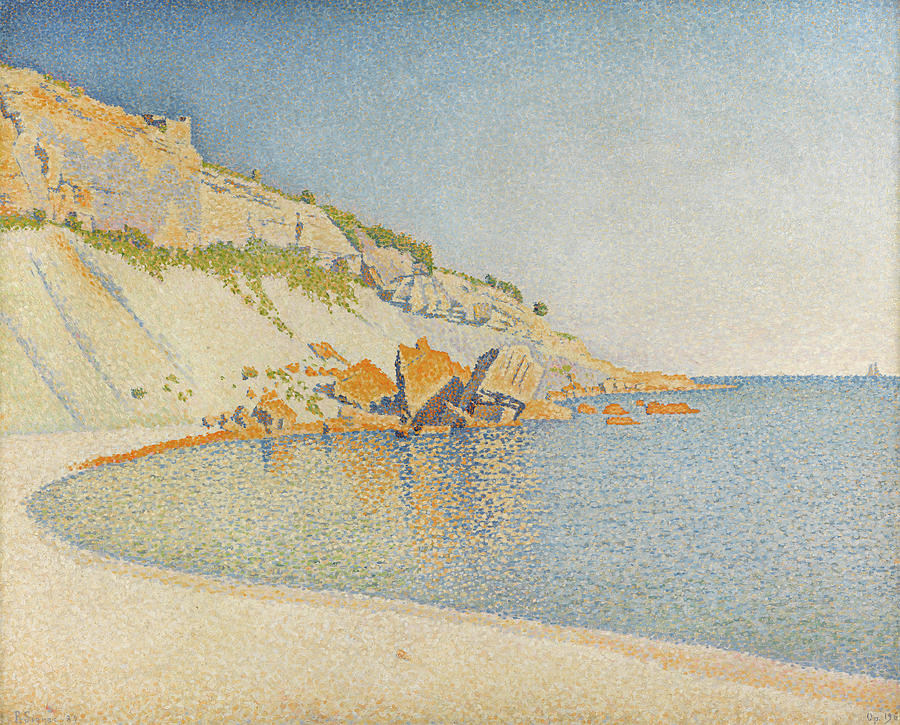 Cassis, Cap Lombard, Opus 196, 1889 Painting by Paul Signac