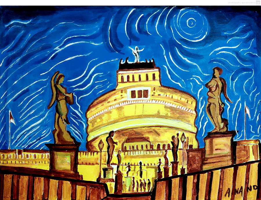 Castel Sant Angelo Painting by Anand Swaroop Manchiraju