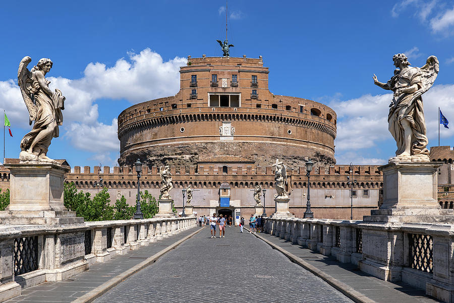 Castel Sant Angelo And Bridge In Rome Photograph By Artur Bogacki Pixels