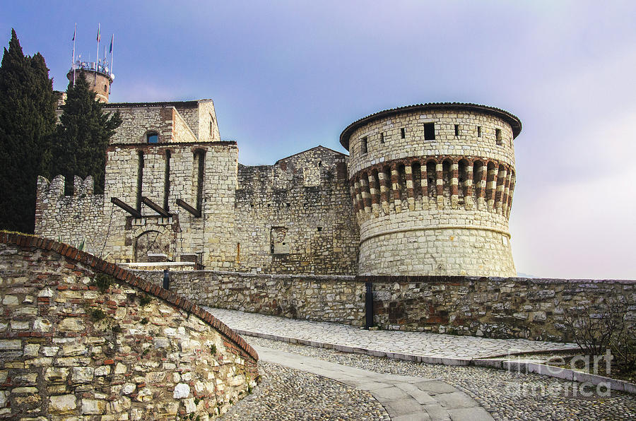 Castle Photograph - Castello di Brescia - Lombardy landmarks - Italy by Luca Lorenzelli