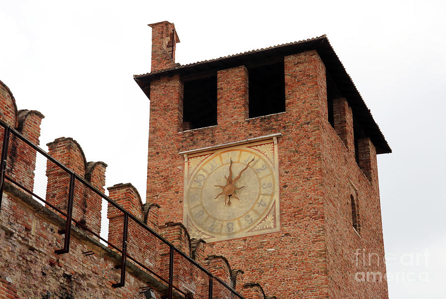 Castelvecchio Museum Clock Tower Verona Italy 8491 Photograph by Jack Schultz