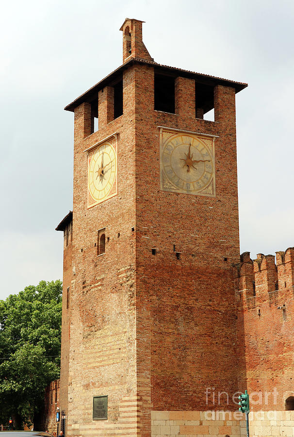 Castelvecchio Museum Clock Tower Verona Italy 8497 Photograph by Jack Schultz