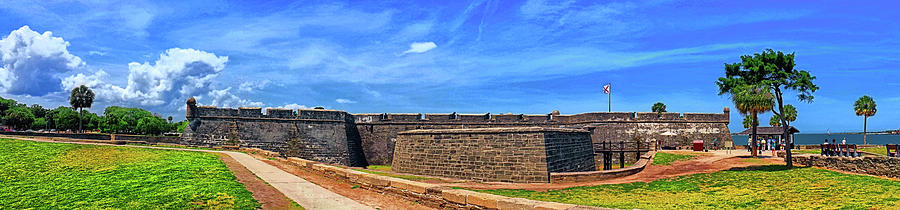 Castillo De San Marcos National Monument Panorama 001 Photograph by George Bostian