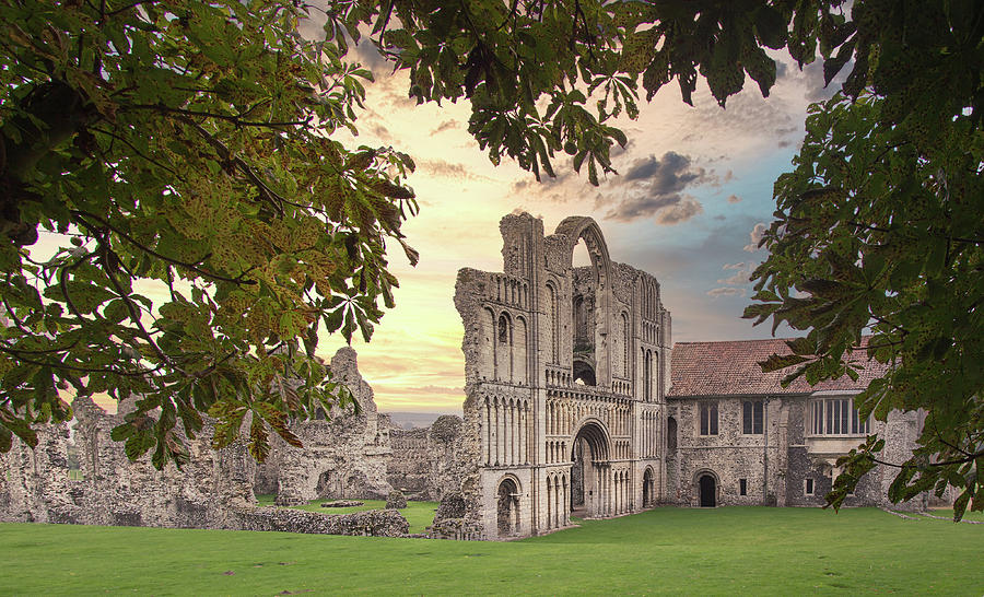 Castle Acre Priory Photograph - Castle Acre Priory by Karen Varnas
