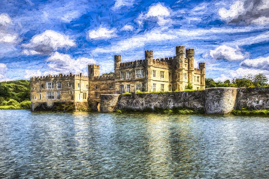 Medieval Photograph - Castle And Moat Art by David Pyatt