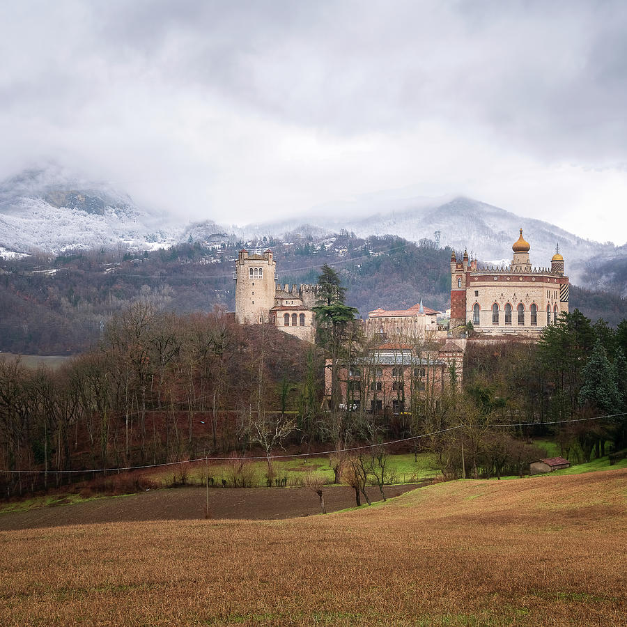 Castle between Italian Mountains Photograph by Roman Robroek