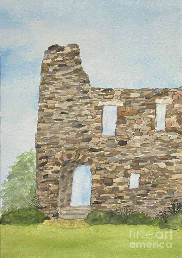 Castle Campbell Painting by Lisa Neuman