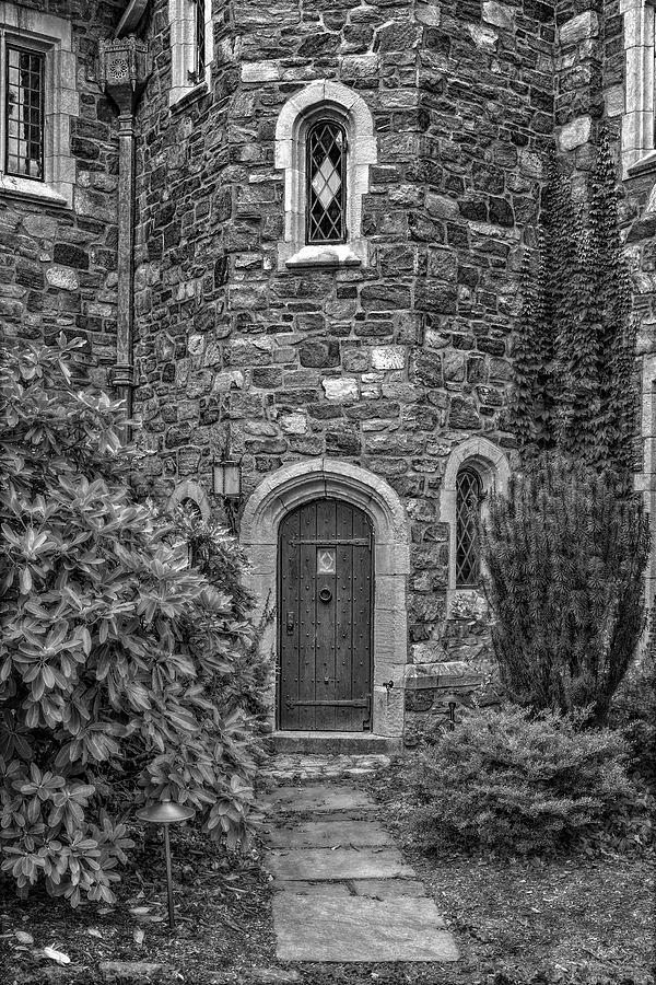 Castle Entrance BW Photograph by Susan Candelario