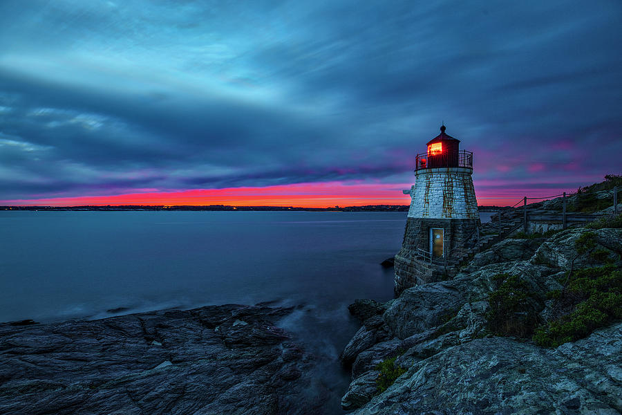 Castle Hill Lighthouse in Newport Rhode Island Photograph by Juergen Roth