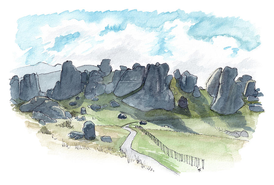 Castle Hill Painting by Tom Napper