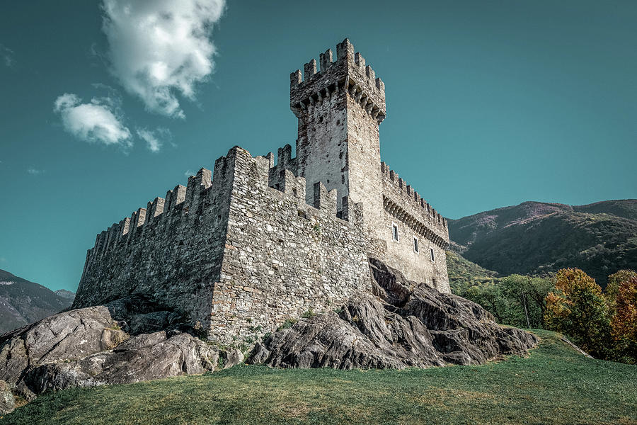 Castle in Bellinzona, Switzerland Photograph by Benoit Bruchez