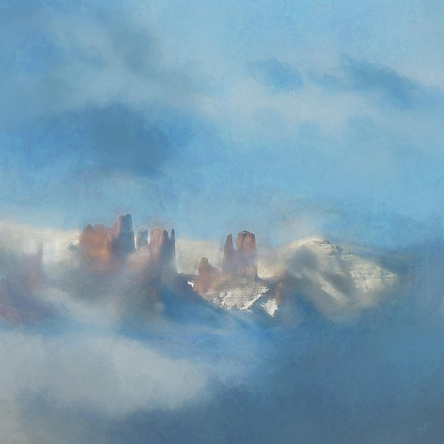 Castle in teh Sky Digital Art by Barbara Mierau-Klein