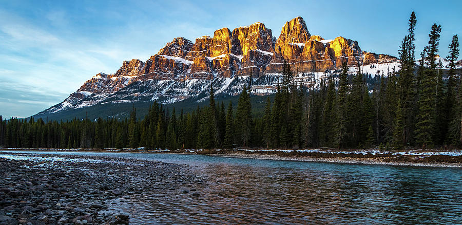 Castle Mountain in all its glory Photograph by Martin Pedersen